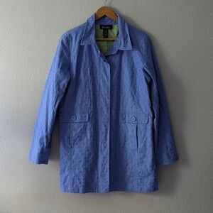 Periwinkle‎ Cotton Trench Coat